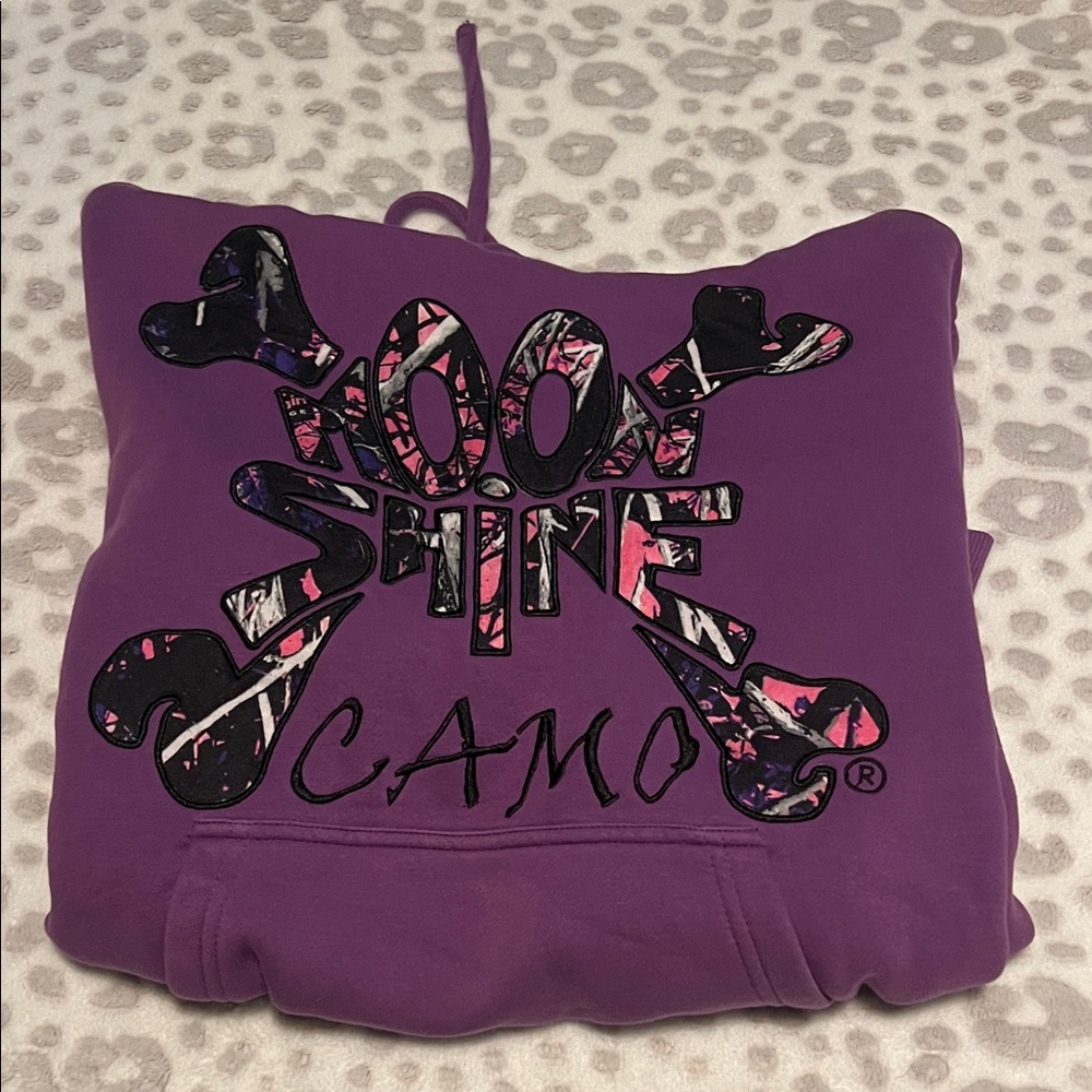 Purple Hoodie with Graphic Design